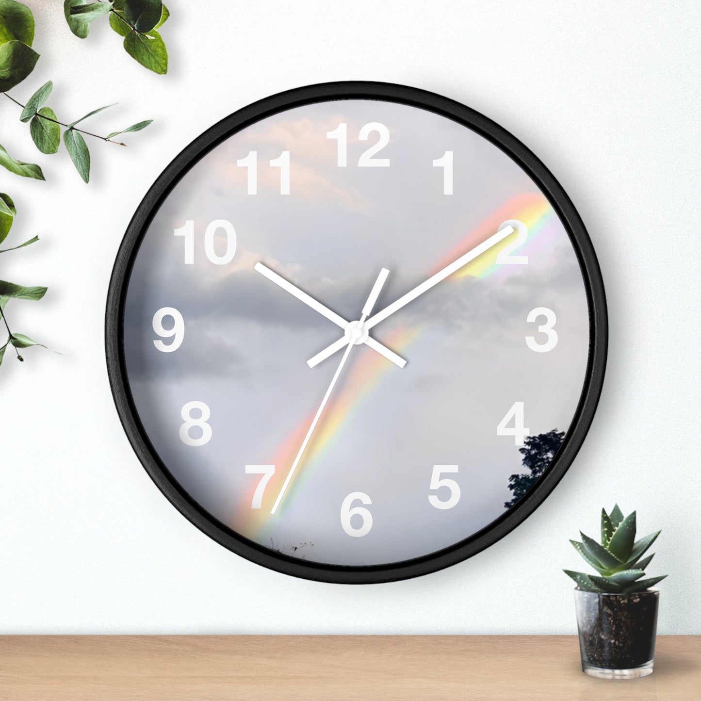 Rainbow Wall Clock (Enchanted Exposures By Tammy Lyne)