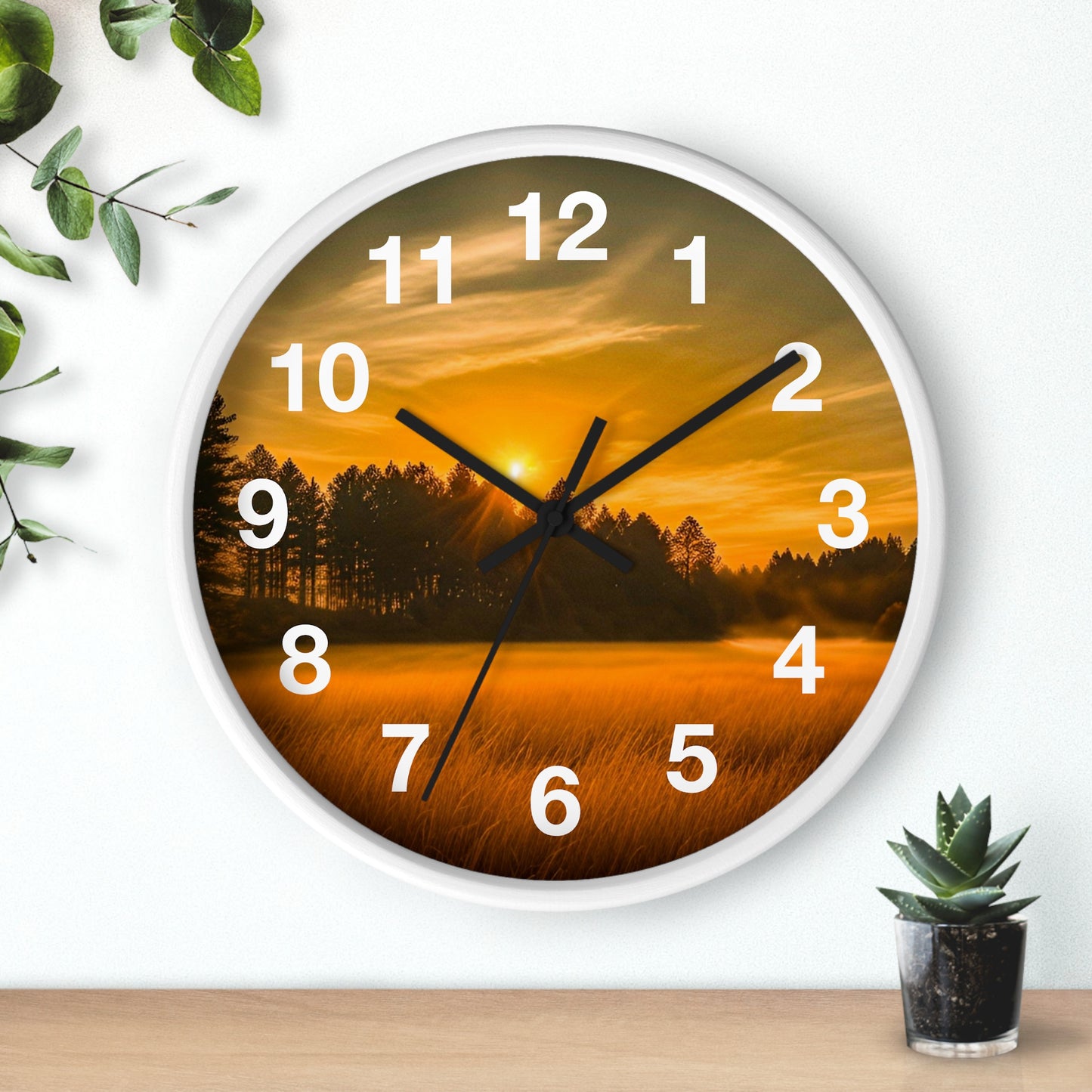 Field Sunset Clock (SP Photography Collection)