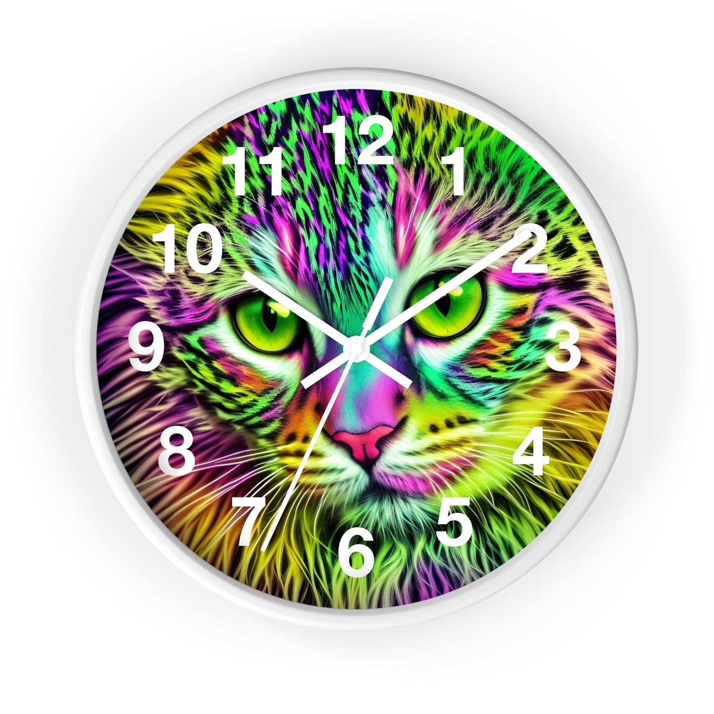 Colorful Kitty Clock (SP Photography Collection)