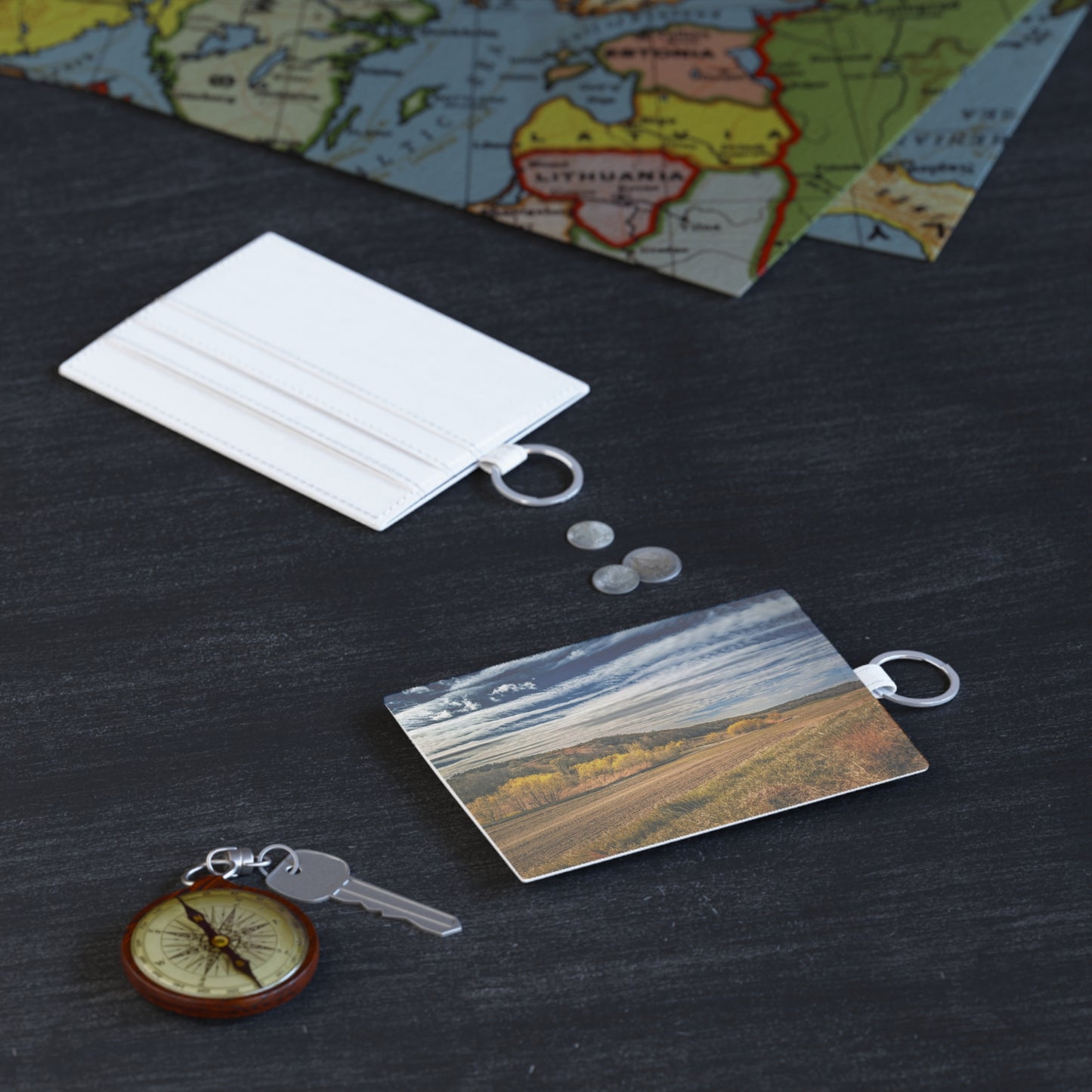 Dirt Road Leather Card Holder (SP Photography Collection)