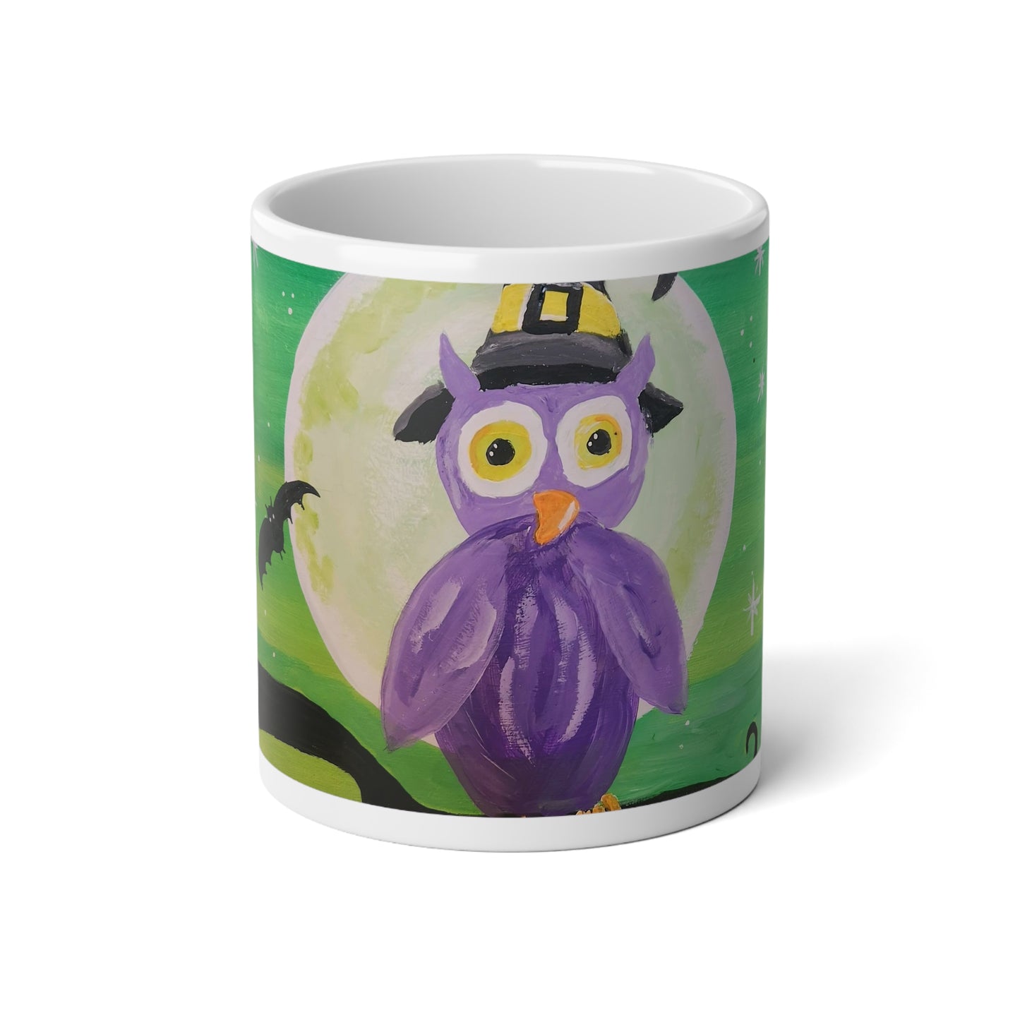 Night Owl Jumbo Mug, 20oz (Brookson Collection) PURPLE