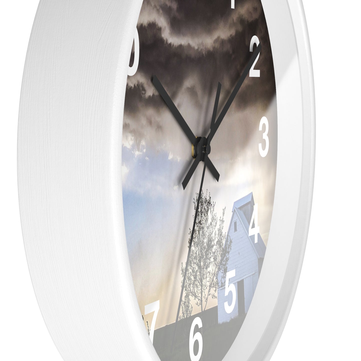 Cloudy Barn Wall Clock (SP Photography Collection)