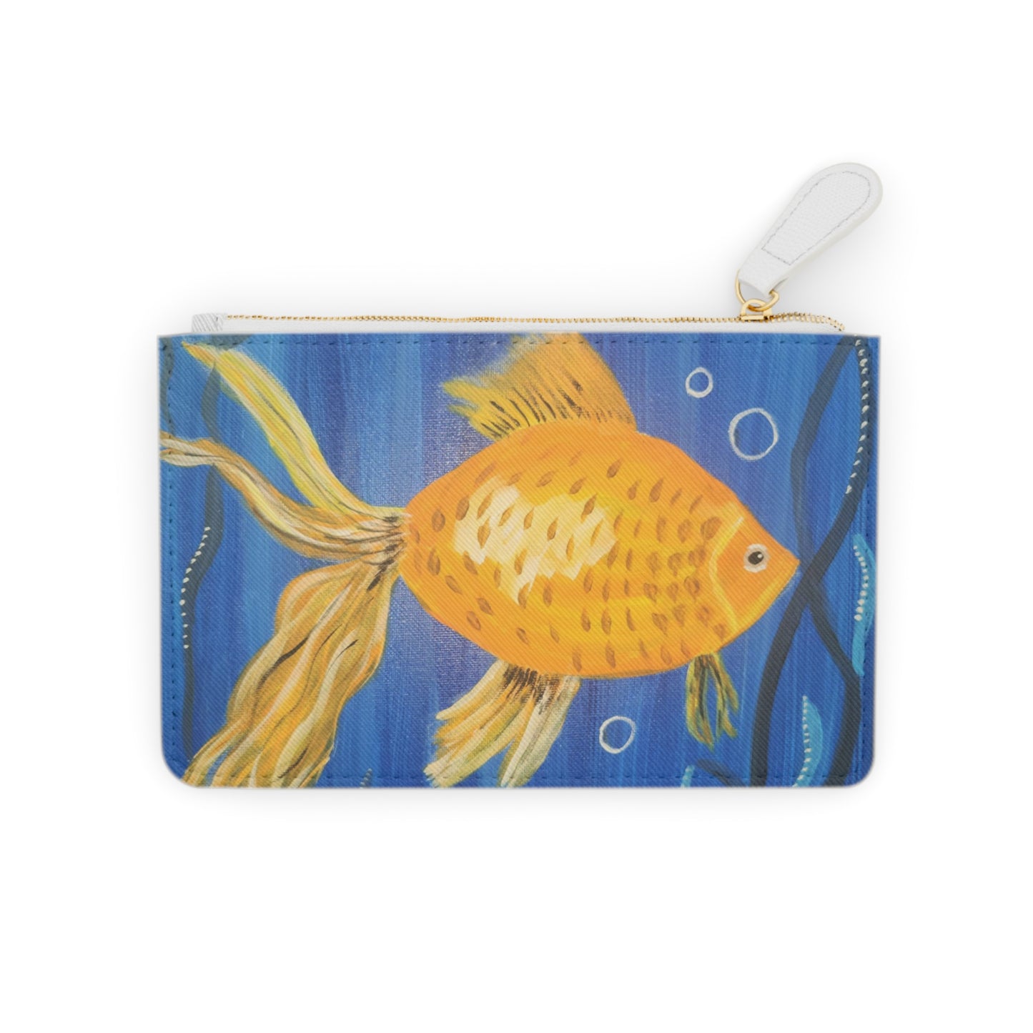 Goldfish Mini Clutch Bag (Brookson Collection) NAVY