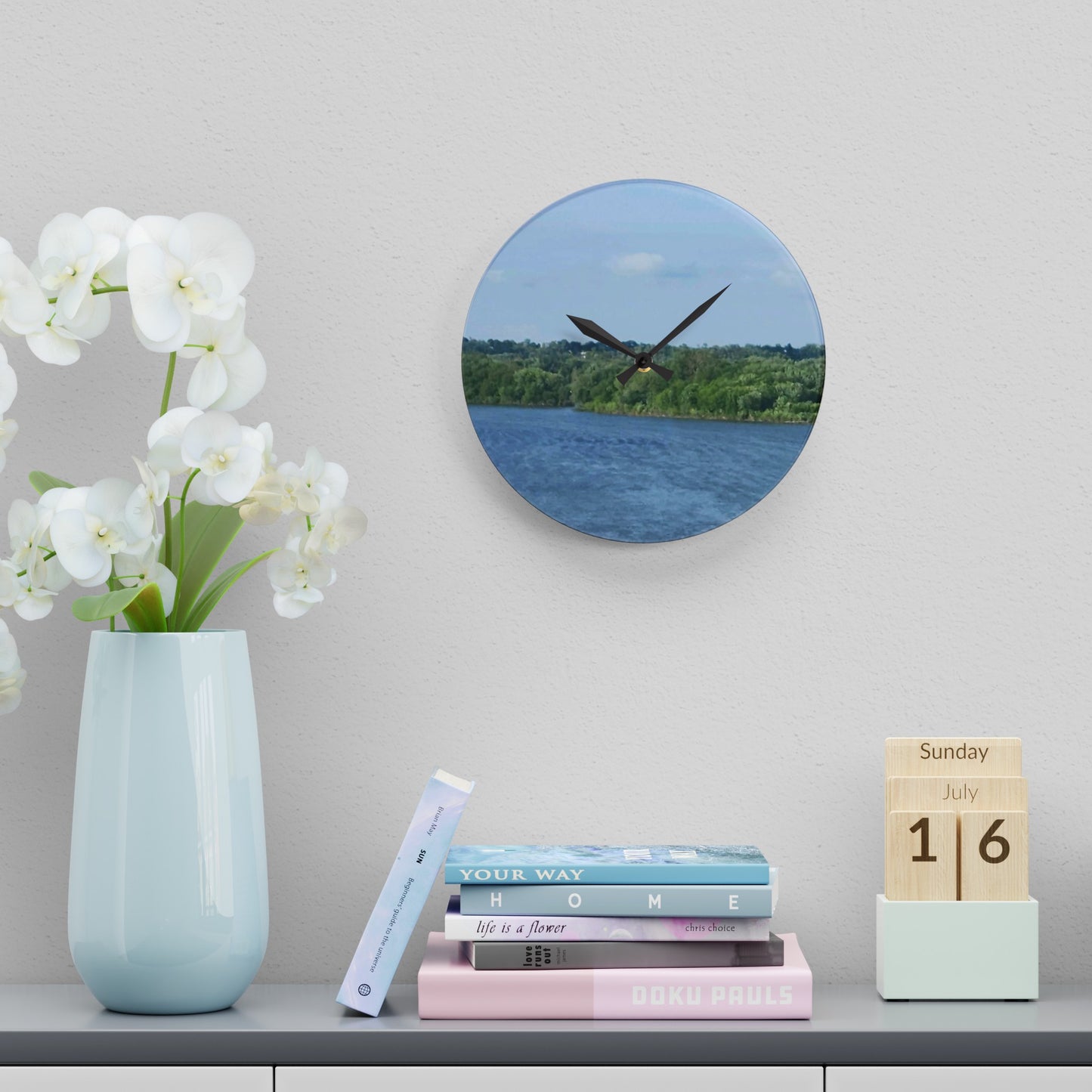 Acrylic Wall Clock (B & J Collections)