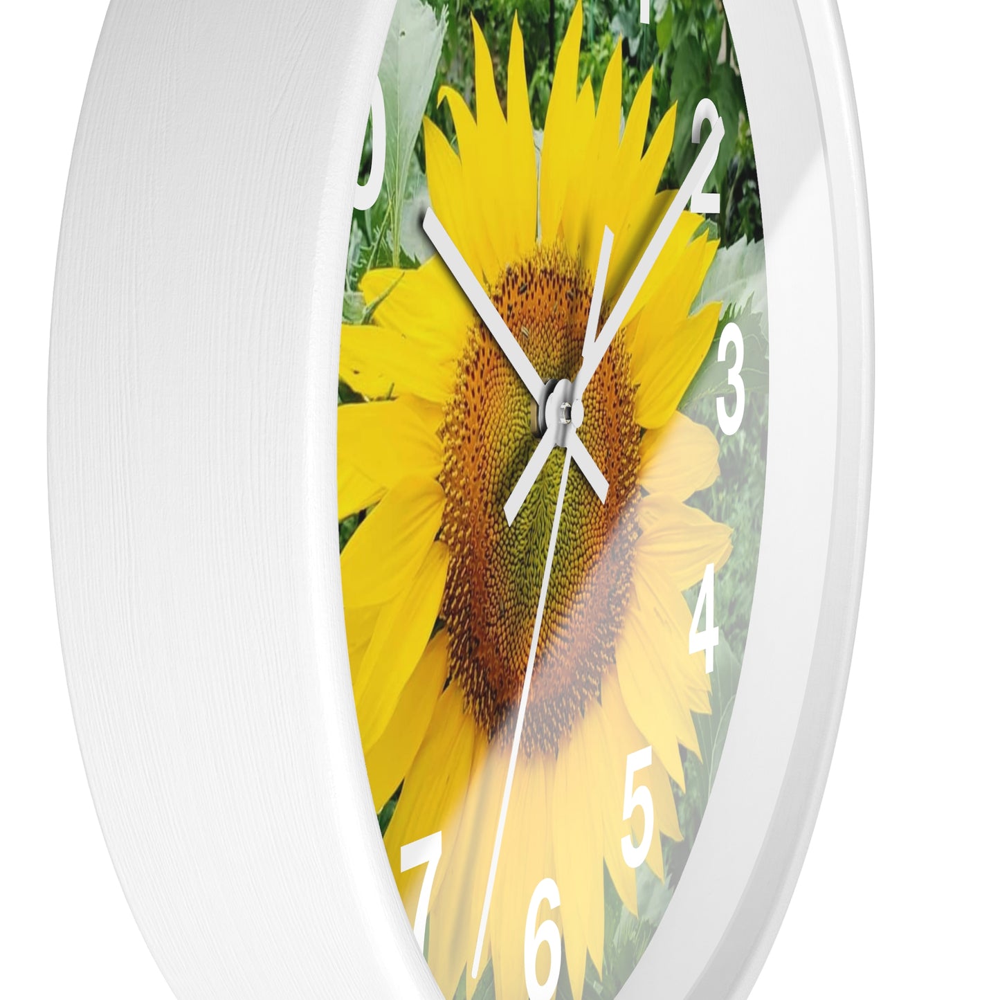 Yellow Sunflower Wall Clock (Enchanted Exposures By Tammy Lyne)