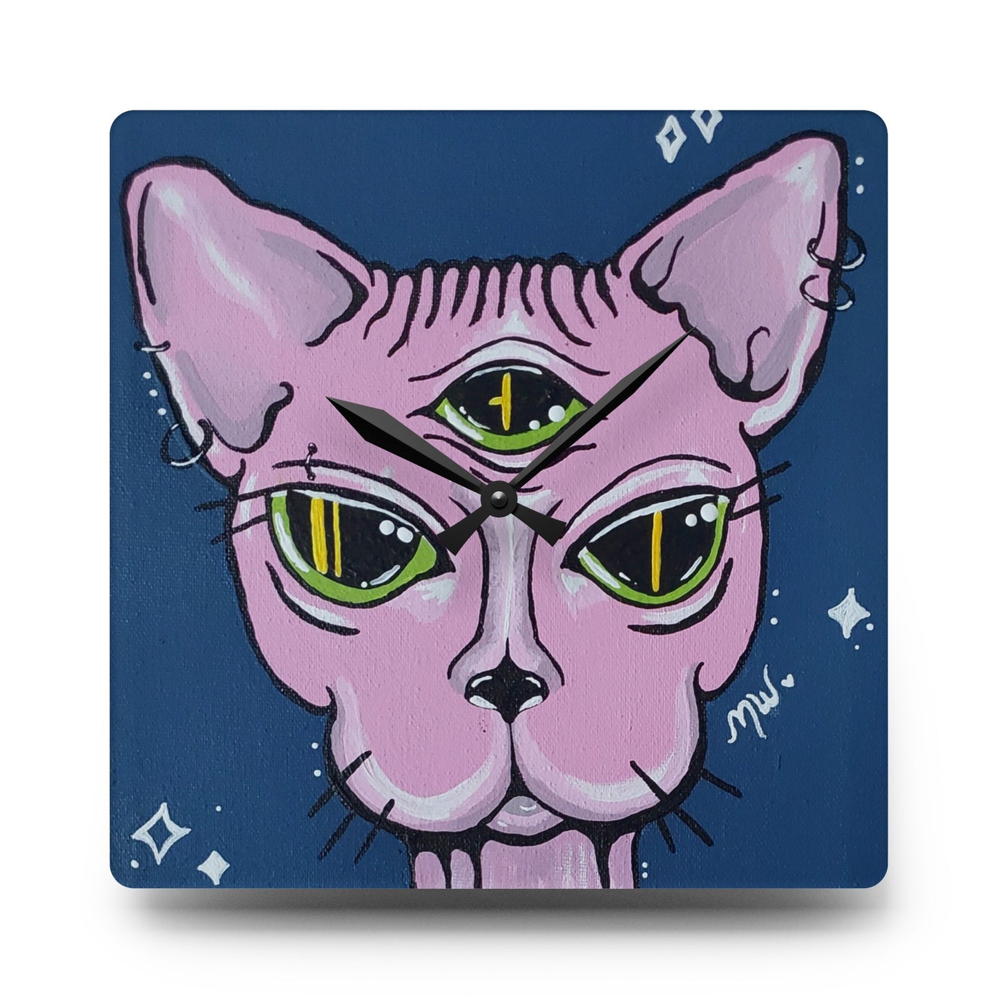 Madame Feline Wall Clock (Peculiar Paintings Collection)