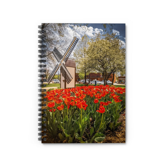 Red Windmill Tulips Spiral Notebook( SP Photography)