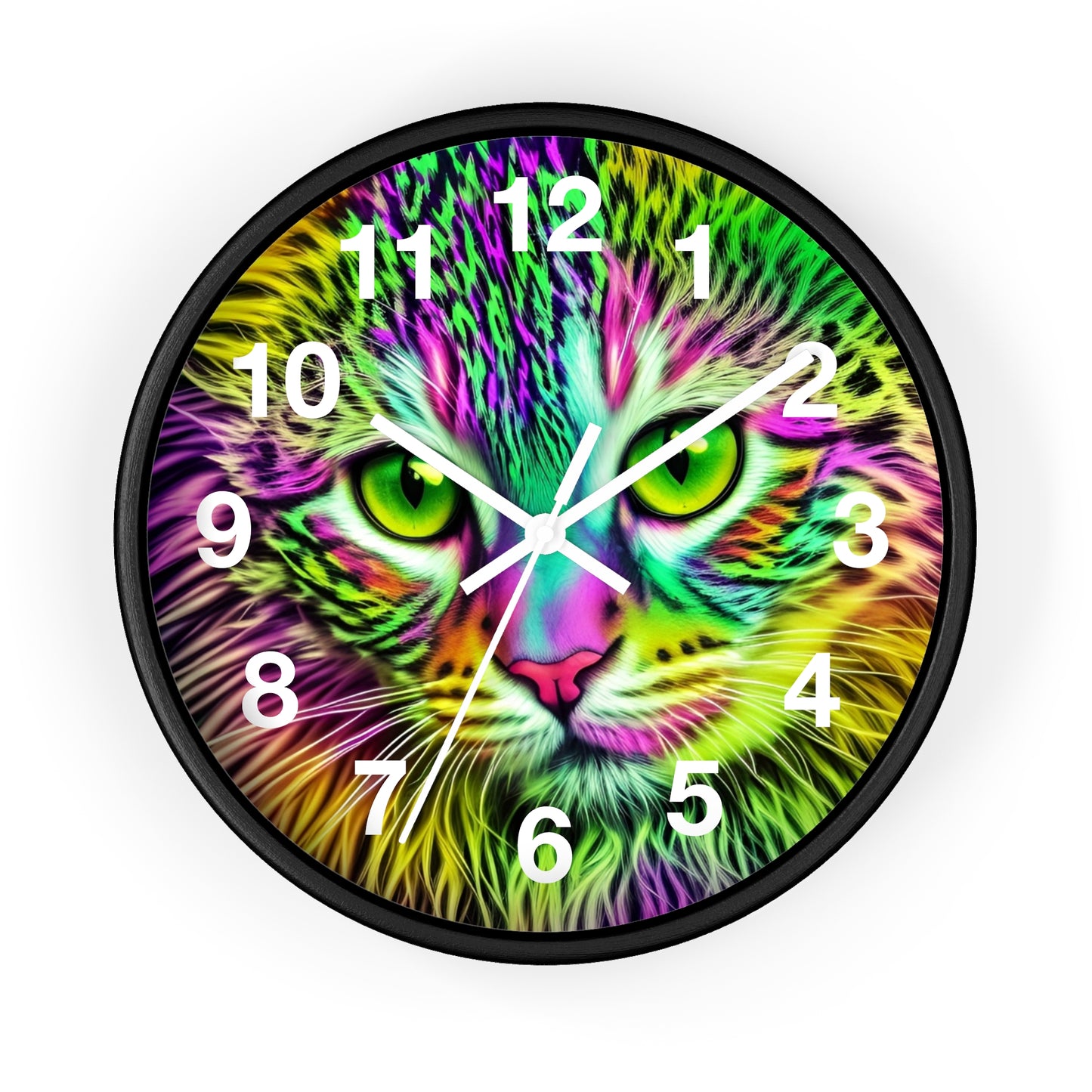 Colorful Kitty Clock (SP Photography Collection)