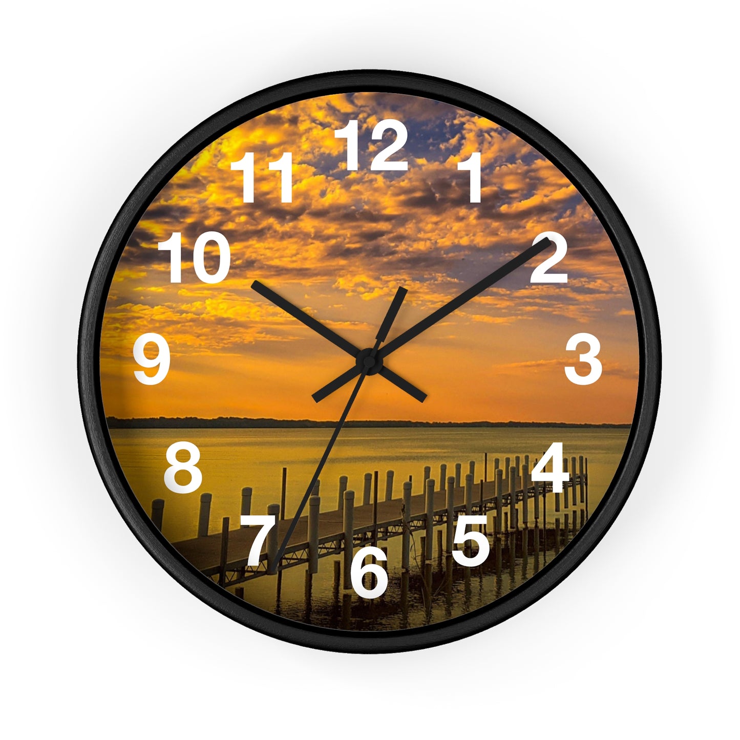 On the dock Wall Clock (SP Photography Collection)