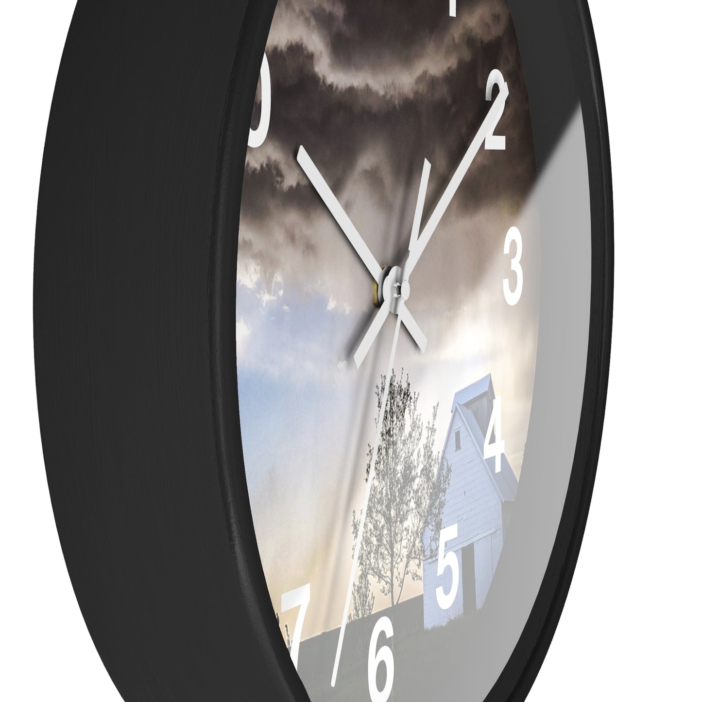 Cloudy Barn Wall Clock (SP Photography Collection)