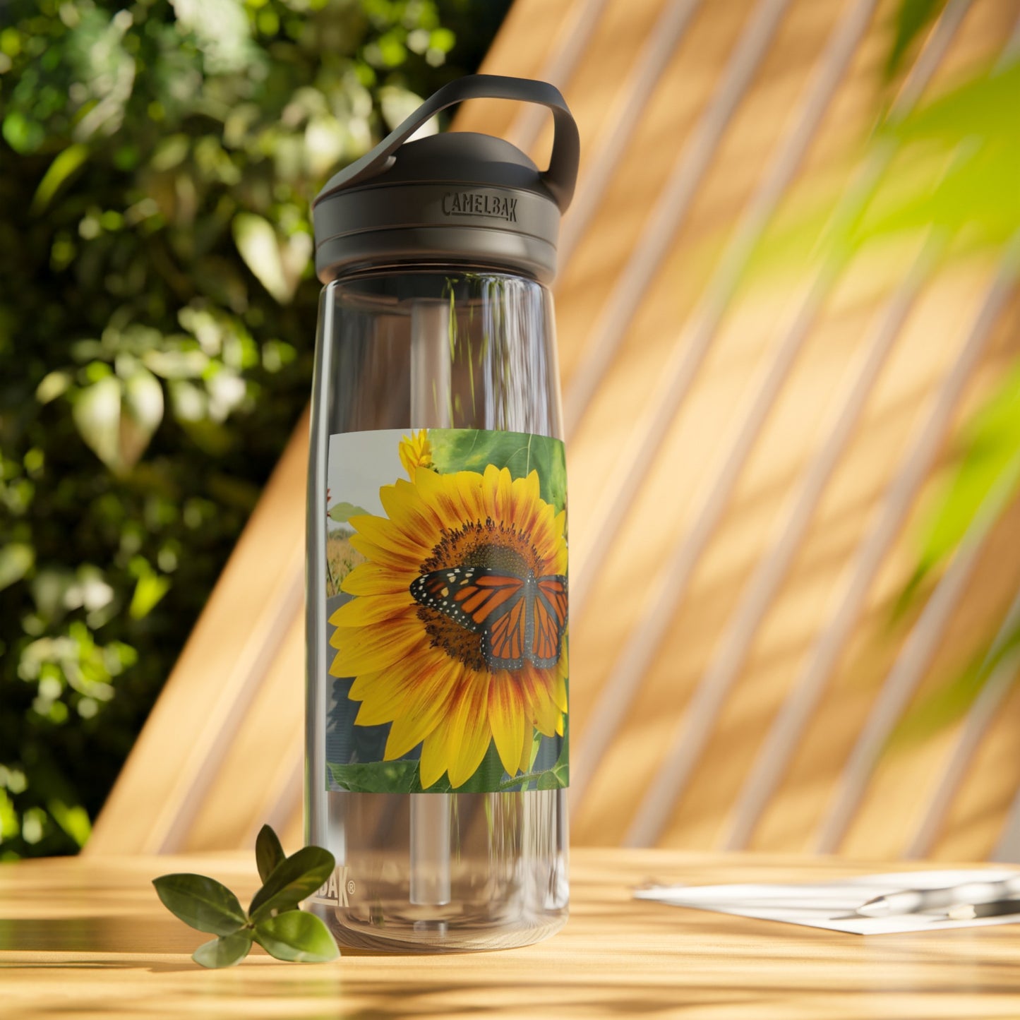 Happy Sunflower CamelBak Eddy®  Water Bottle, 25oz (Enchanted Exposures By Tammy Lyne)