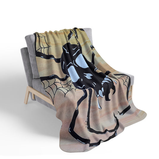 Spike Fleece Sherpa Blanket (Peculiar Paintings Collection)