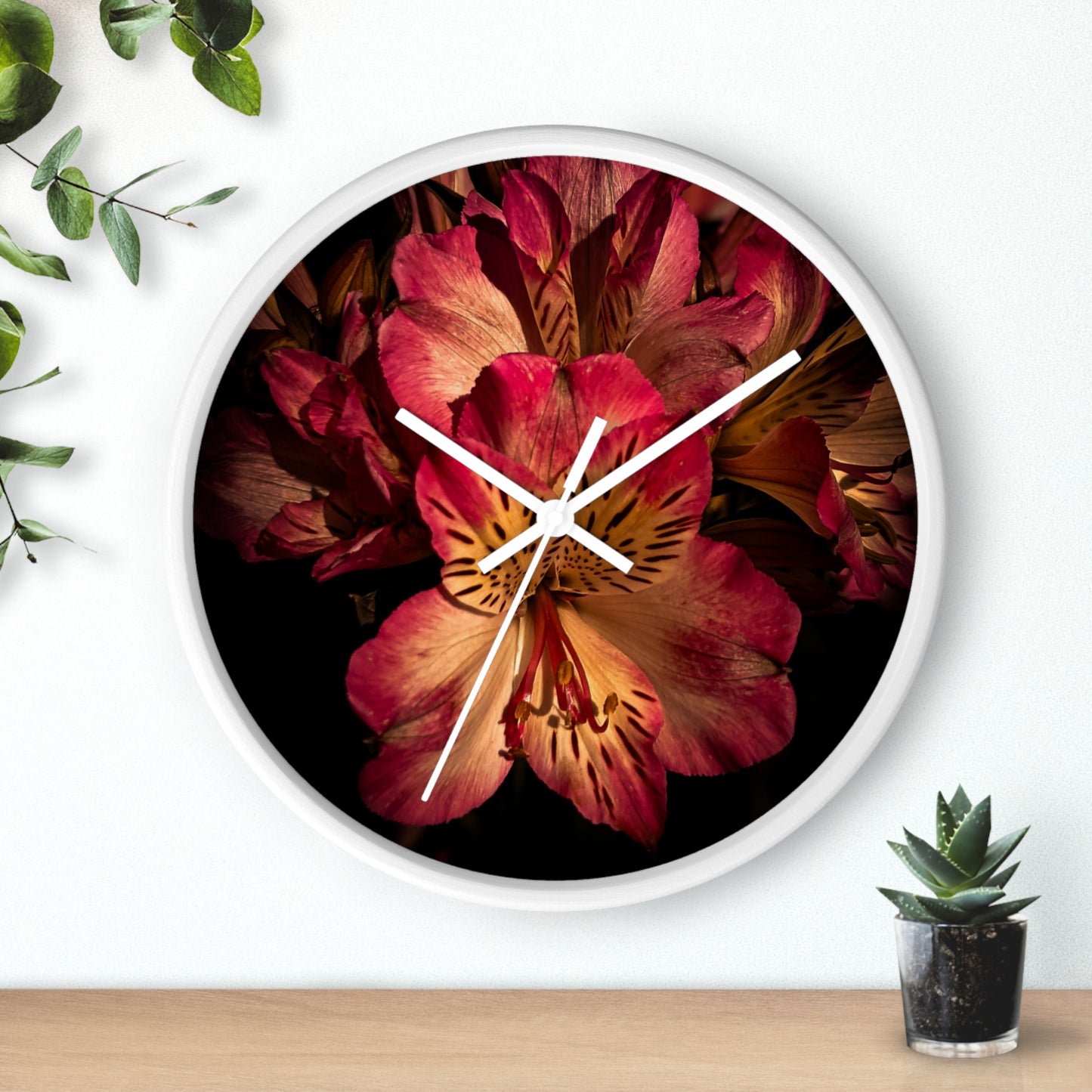 Pink Lily Wall Clock (SP Photography Collection)