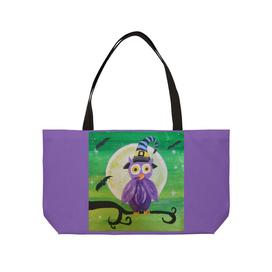 Night Owl Weekender Tote Bag (Brookson Collection) PURPLE