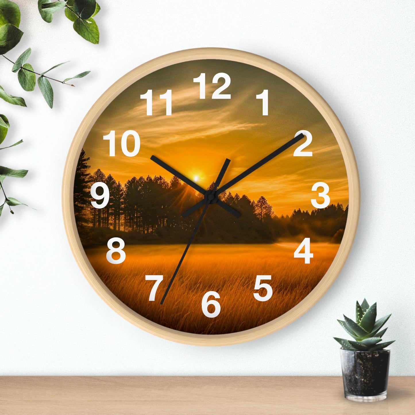 Field Sunset Clock (SP Photography Collection)