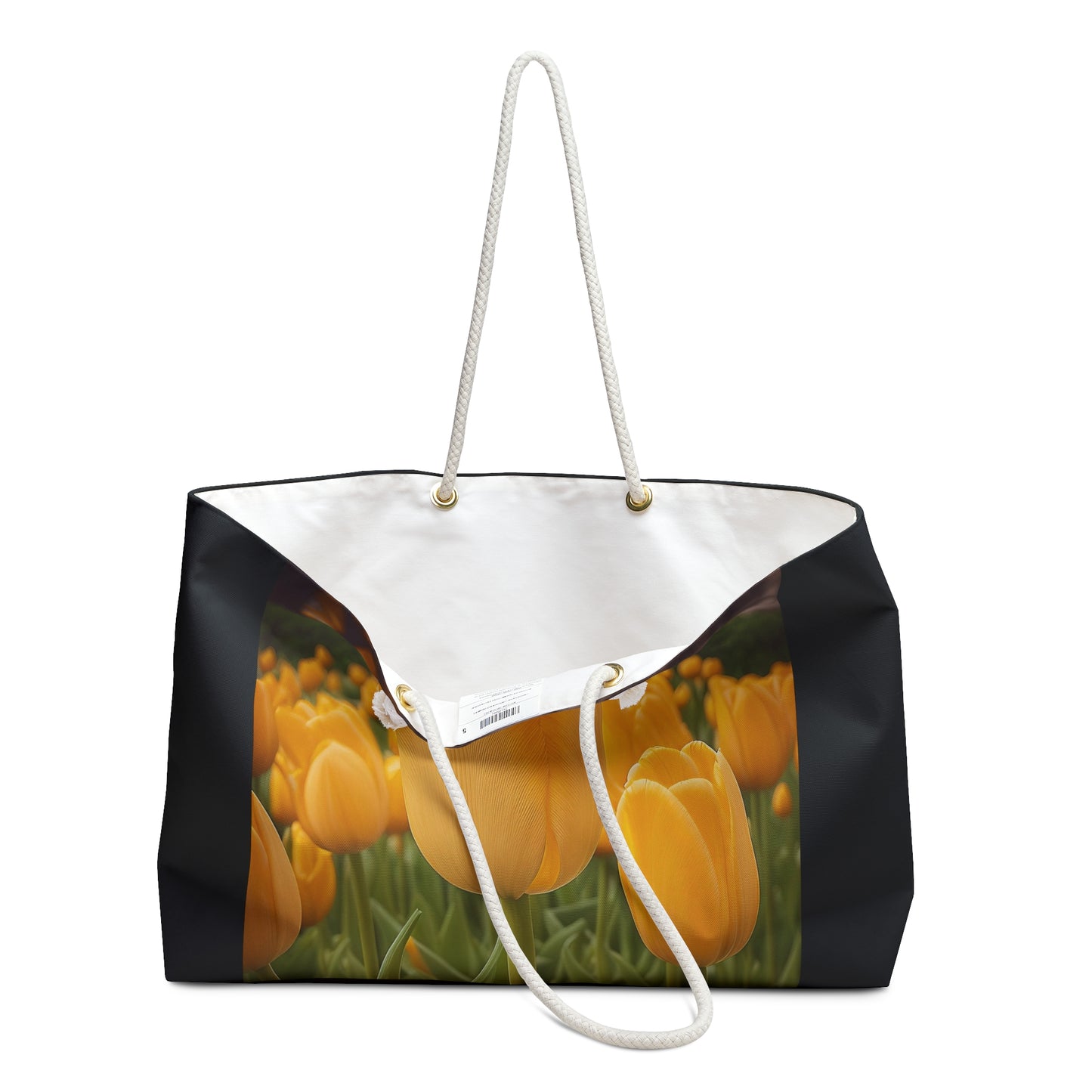 Yellow Tulip Weekender Bag (SP Photography Collection) BLACK