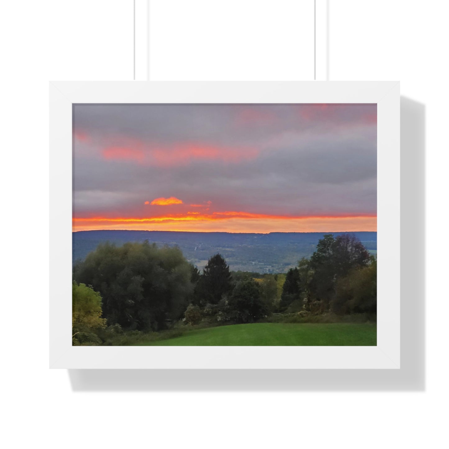 Purple Sunset Framed Horizontal Poster (B & J Collections)