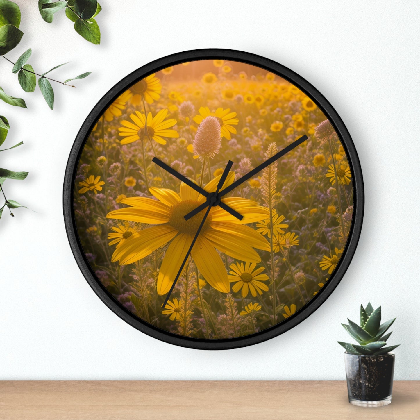 Narrow leaf Wall Clock (SP Photography Collection)