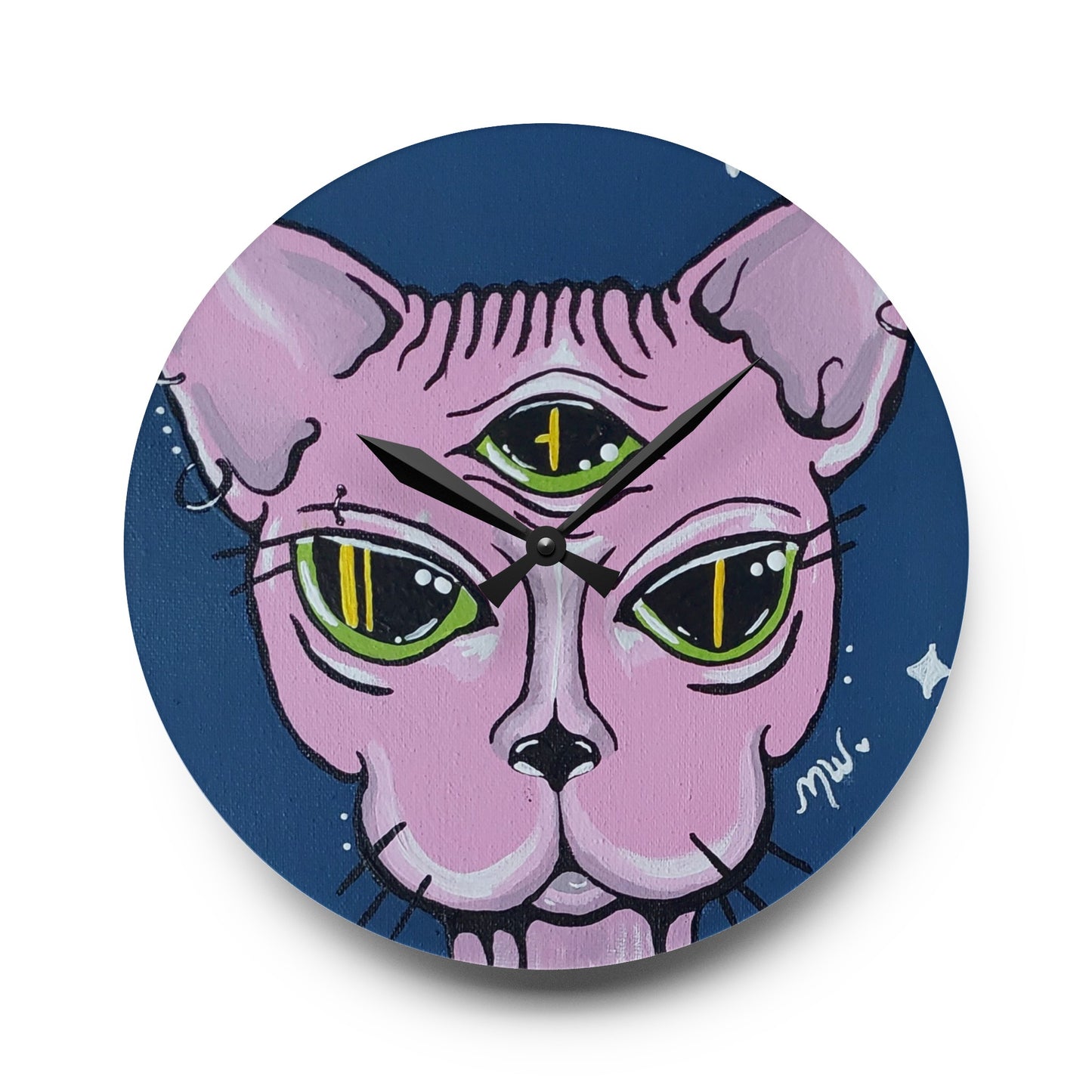 Madame Feline Wall Clock (Peculiar Paintings Collection)