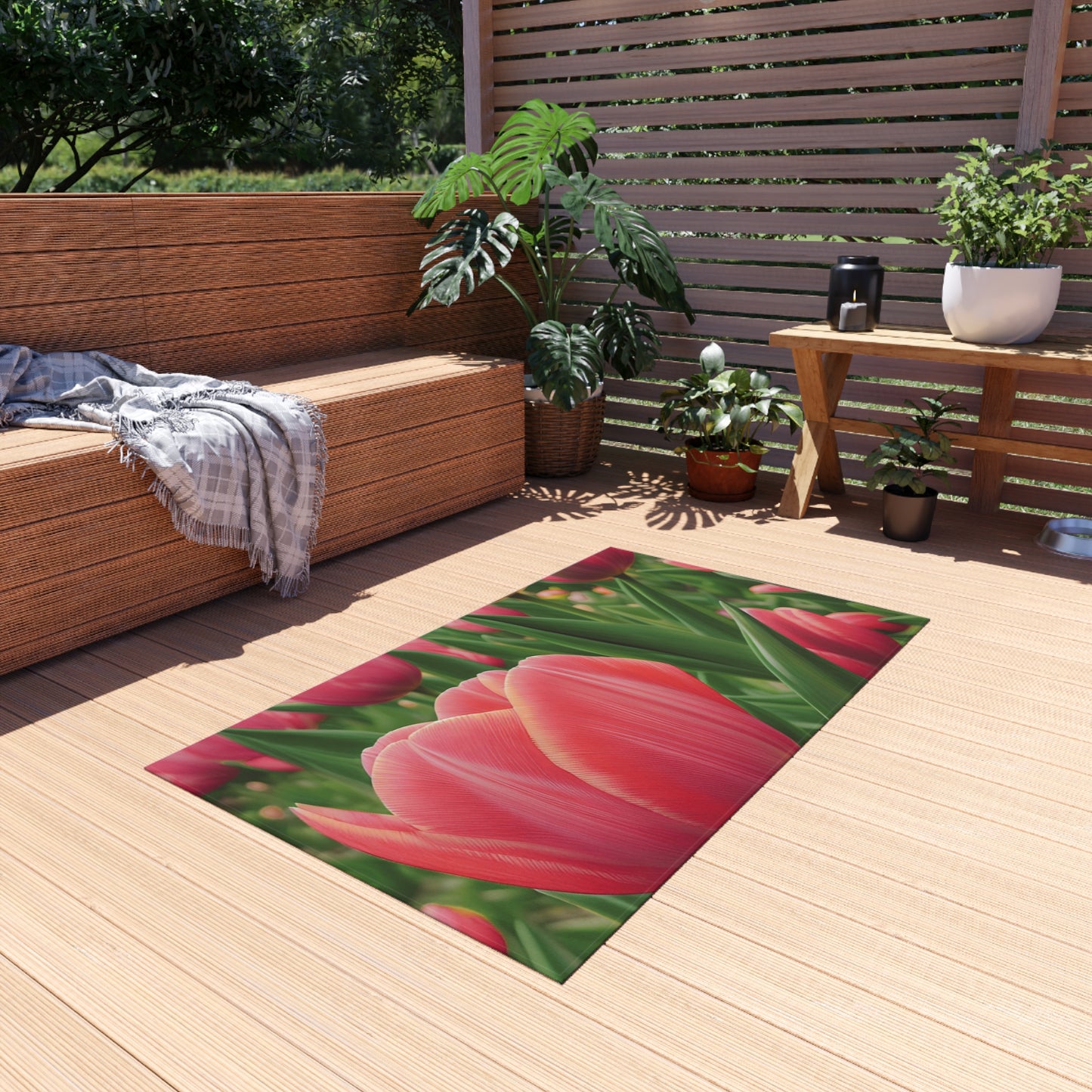 Pink Tulip outdoor Rug (SP Photography Collection)