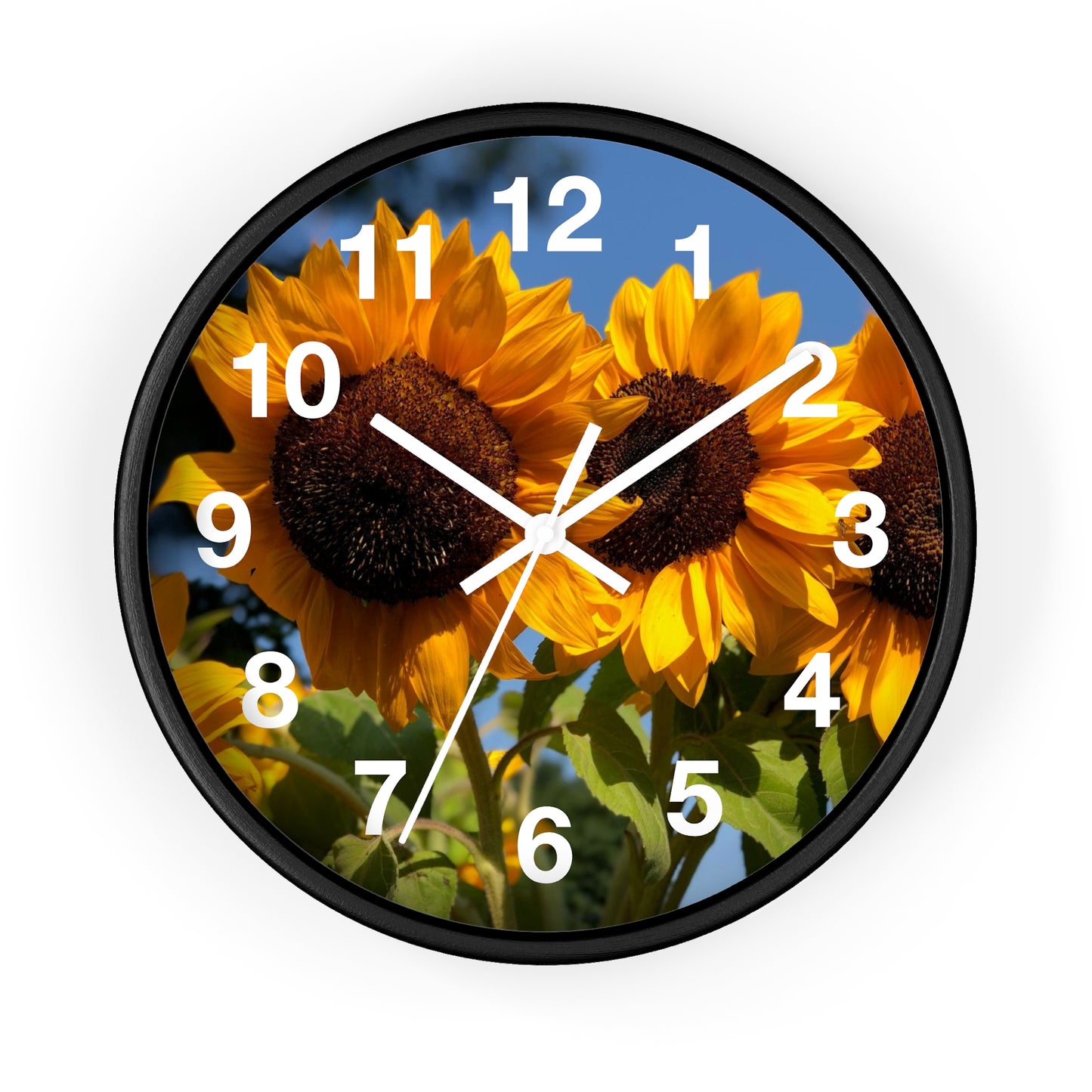 Bunched Sunflower Wall Clock (Custom Creations By Catelyn)