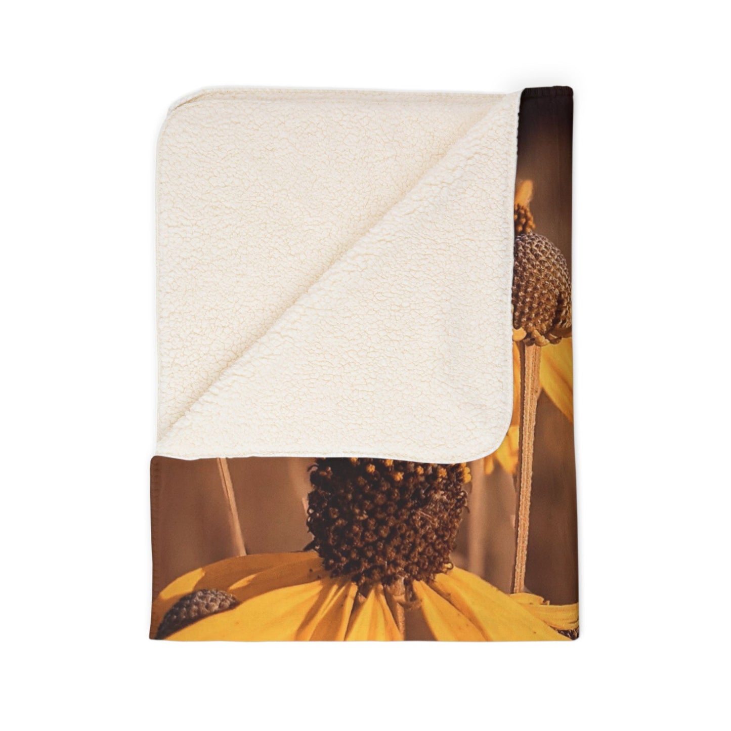 Coneflower Fleece Sherpa Blanket (SP Photography Collection)