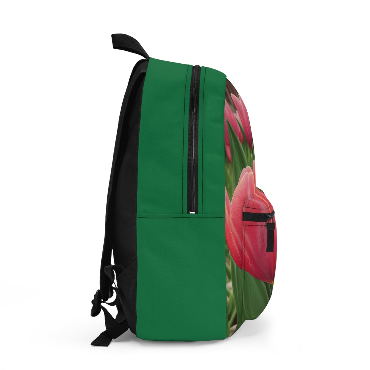 Pink Tulips Backpack (SP Photography Collection) GREEN