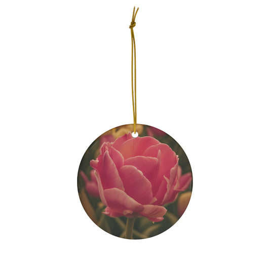 Pink Buttercup Ceramic Ornament (SP Photography Collection)