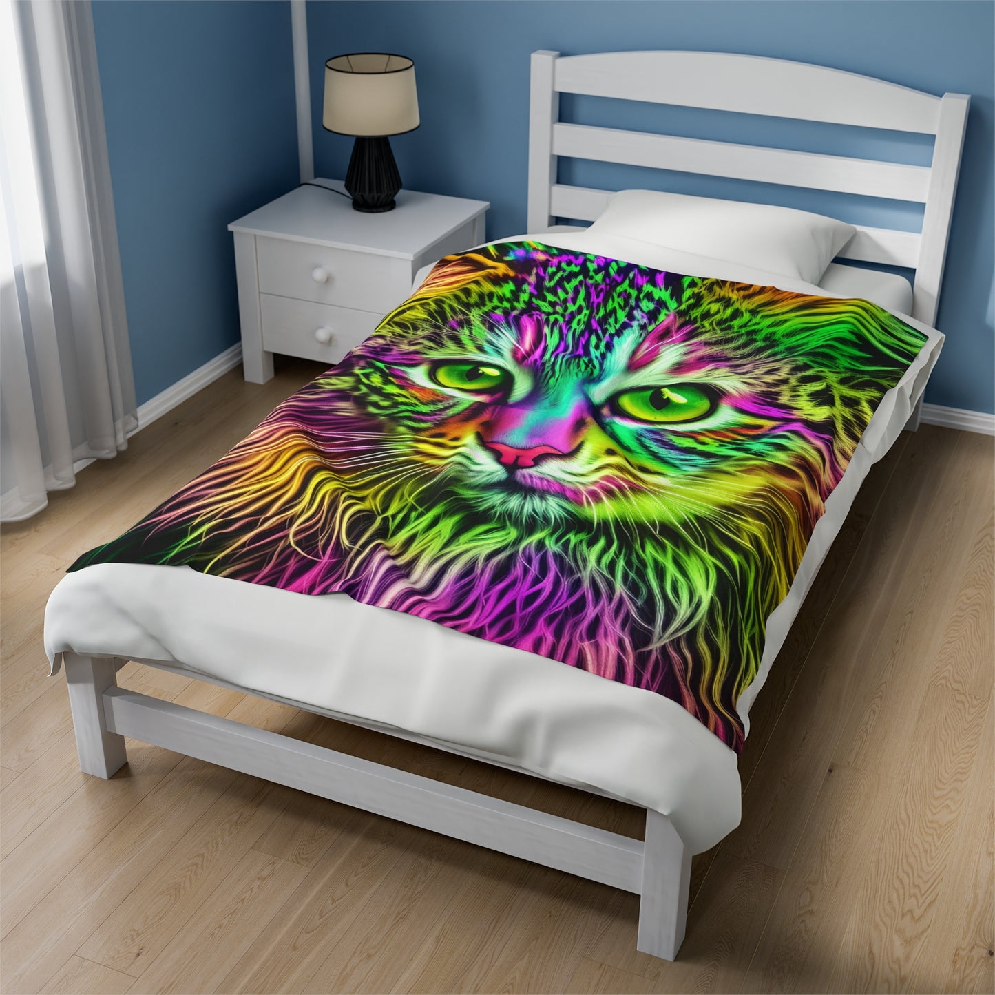 Colorful Kitty Plush Blanket (SP Photography Collection)