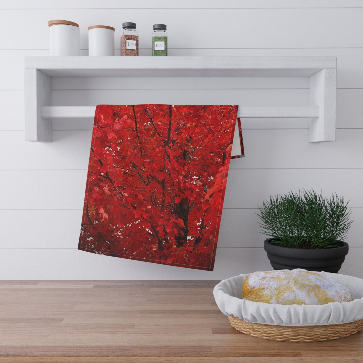 Fire Tree Kitchen Towel (Custom Creations By Catelyn)