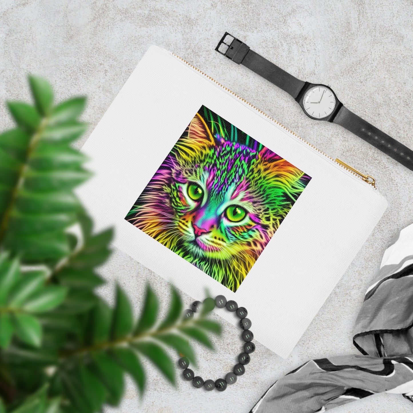 Colorful Kitty Cosmetic Bag (SP Photography Collection)