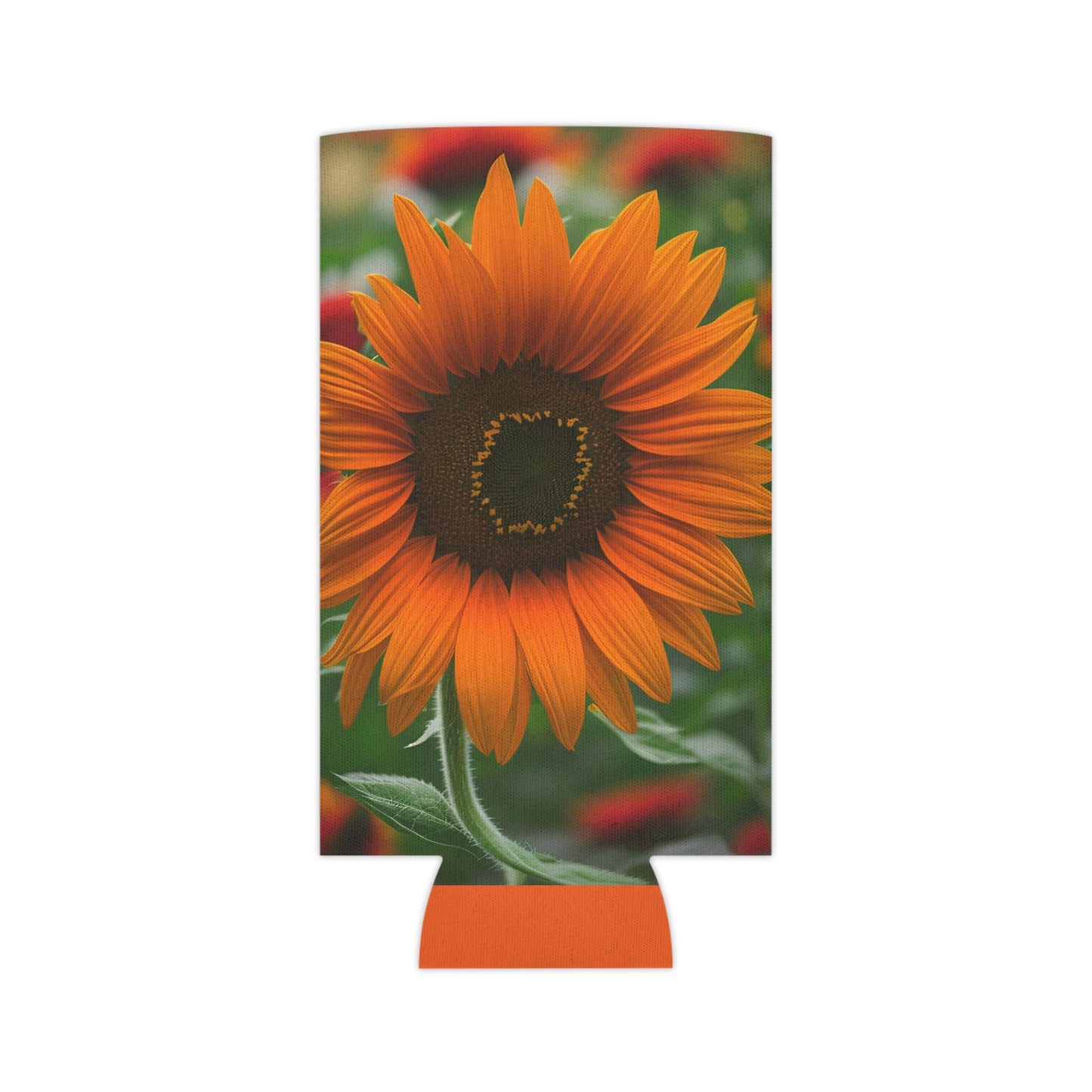 Orange Sunflower Can Slim Cooler Sleeve (SP Photography Collection) ORANGE