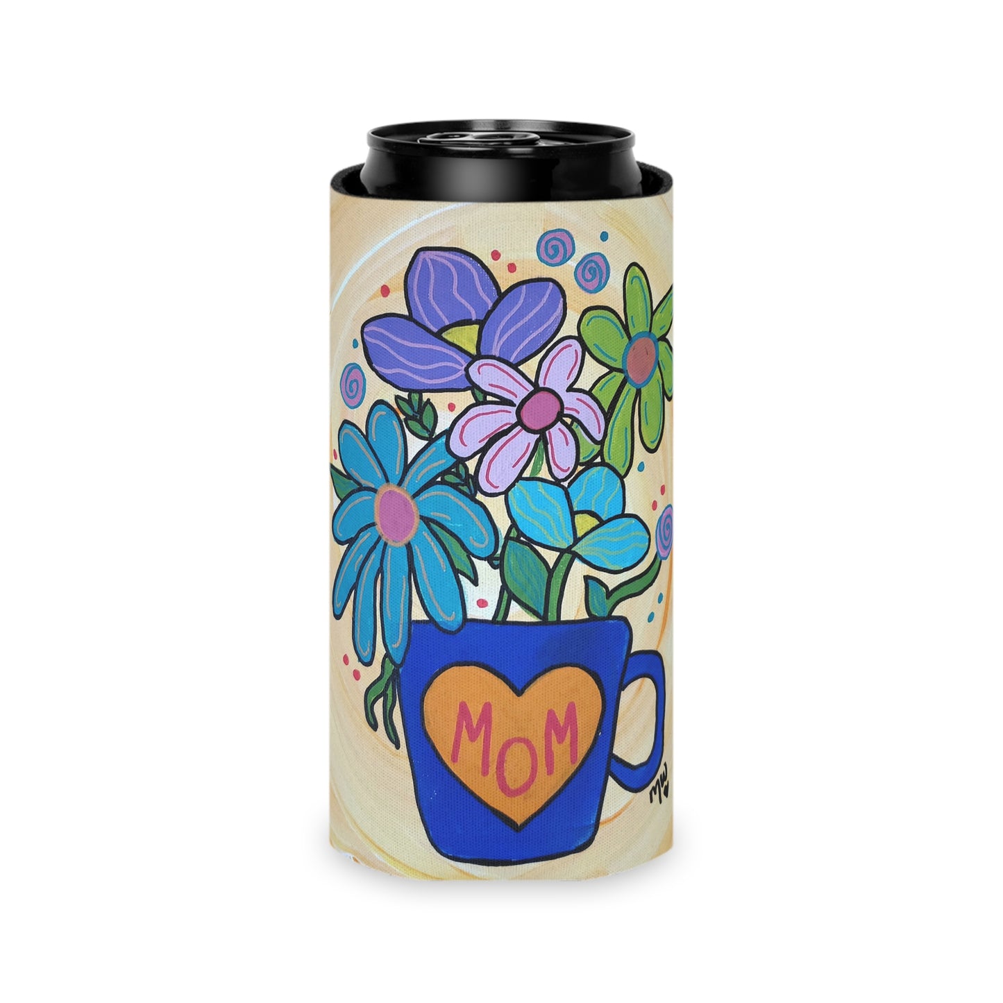 For Mom Slim Can Cooler Sleeve (Mothers Day Collection) GREEN