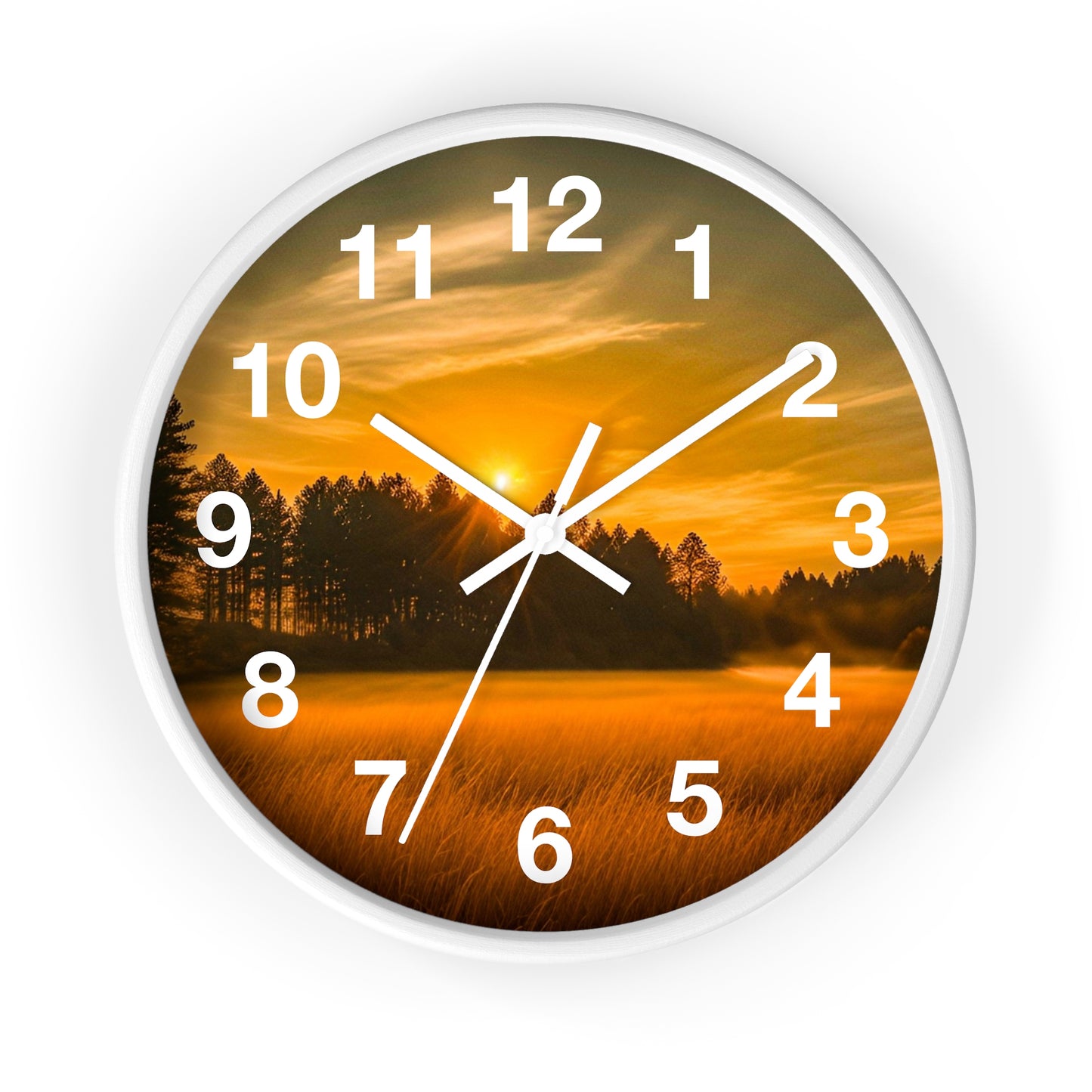 Field Sunset Clock (SP Photography Collection)