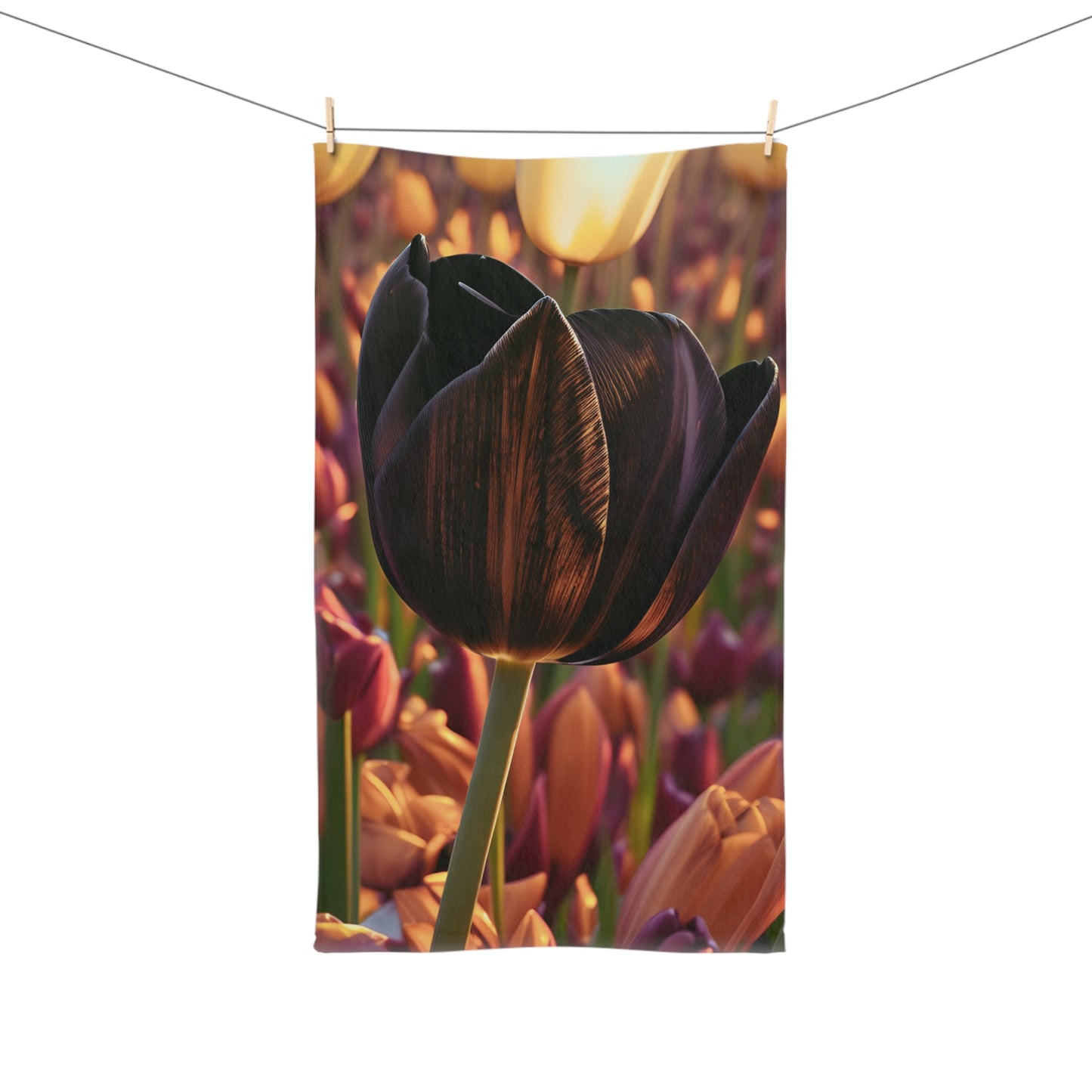 Purple Tulips Hand Towel (SP Photography Collection)