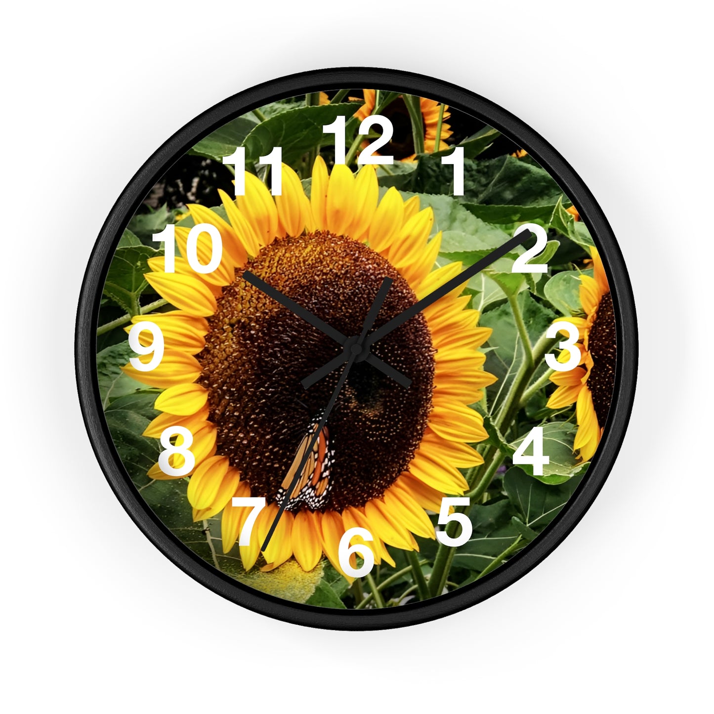 Bright Sunflower Wall Clock (Enchanted Exposures By Tammy Lyne)