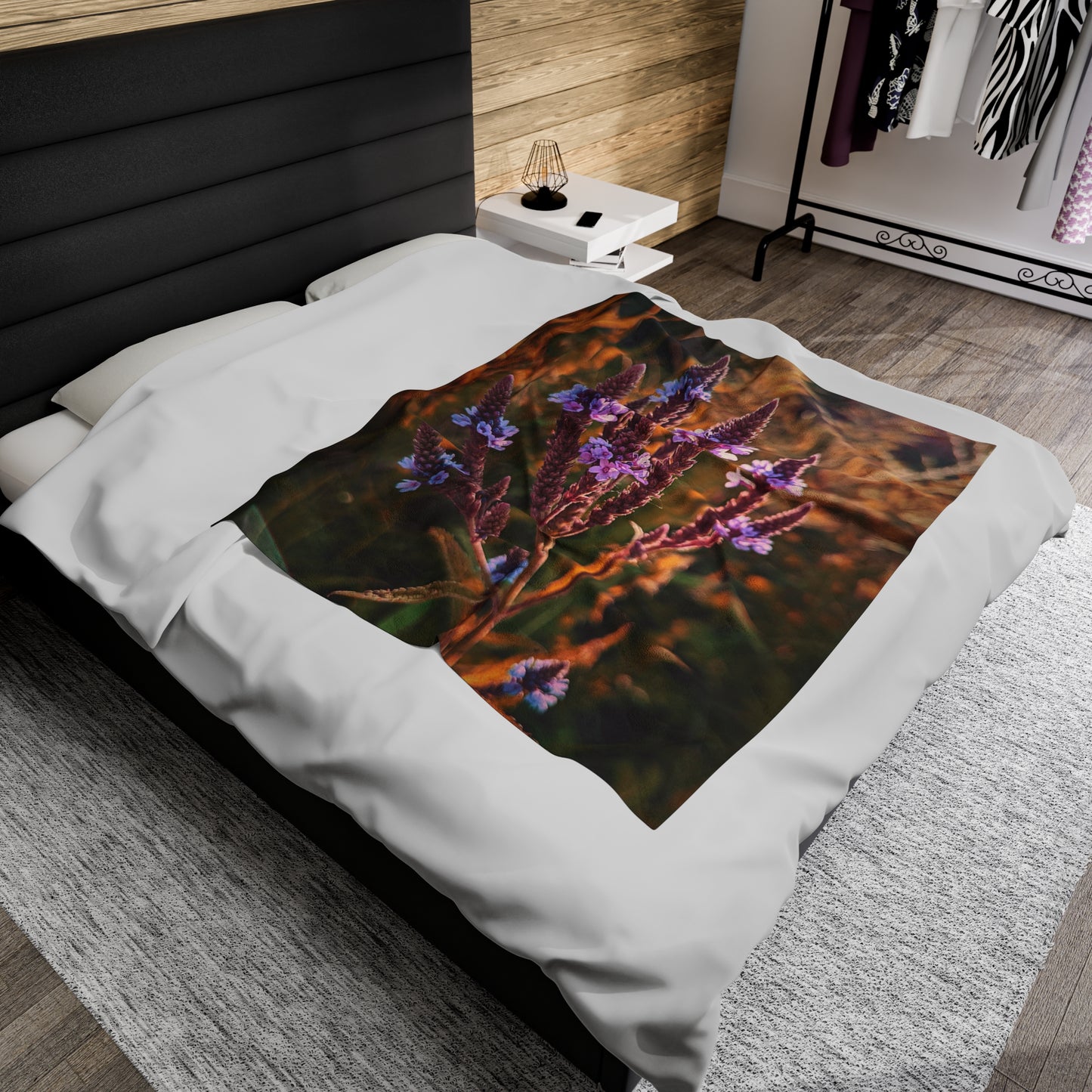 Purple Field Plush Blanket (SP Photography Collection)