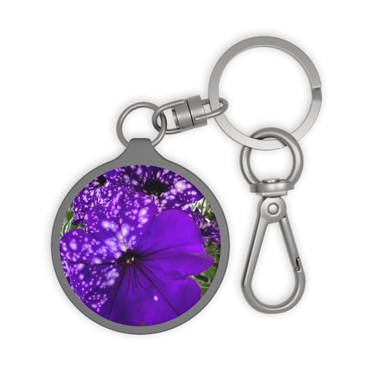 Purple Flower Key Ring (Custom Creations By Catelyn)