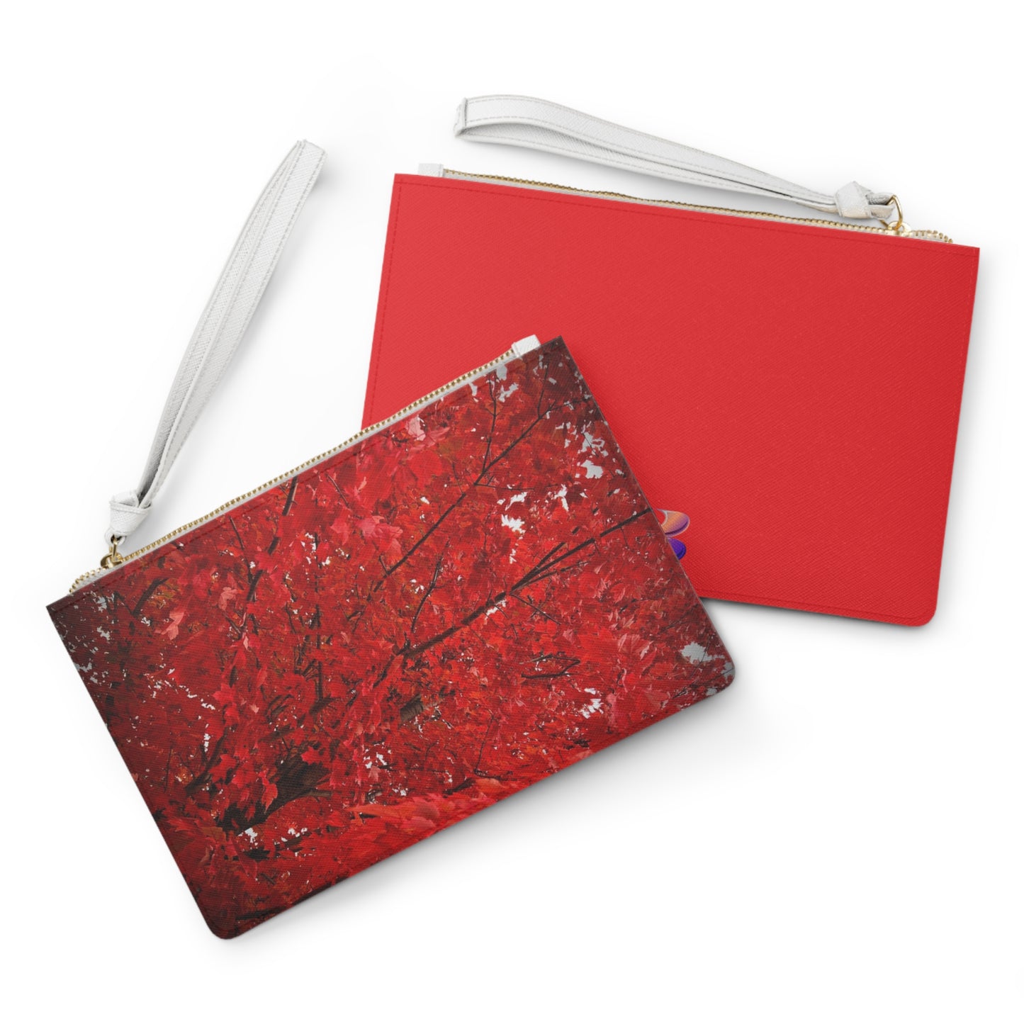 Fire Tree Large Clutch Bag (Custom Creations By Catelyn) RED