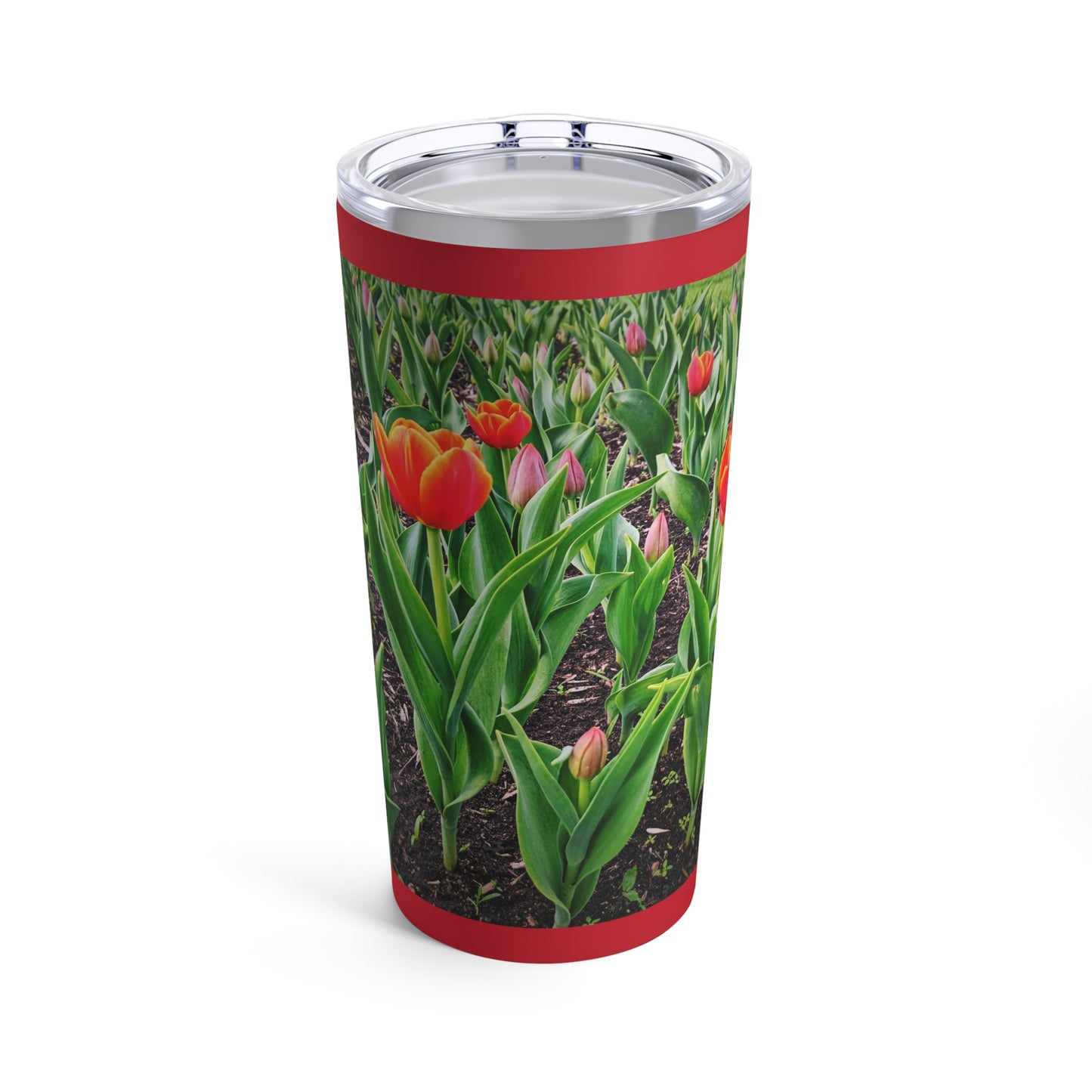 Red Tulips Tumbler 20oz (SP Photography Collection) RED