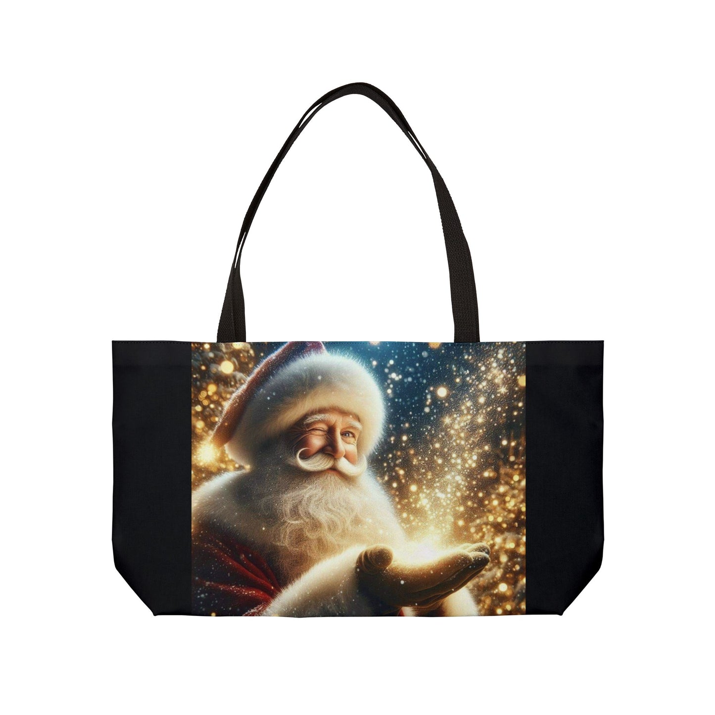 Santa Magic Weekender Tote Bag (ai B & J Collections) BLACK