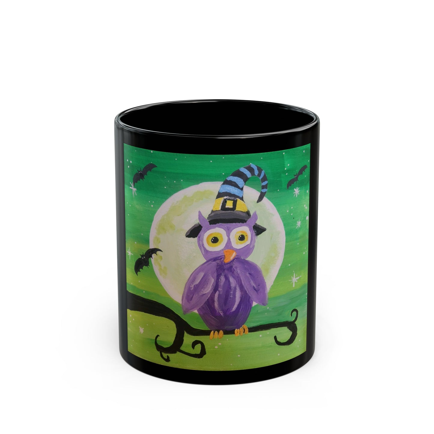 Night Owl 11oz Black Mug (Brookson Collection) BLACK