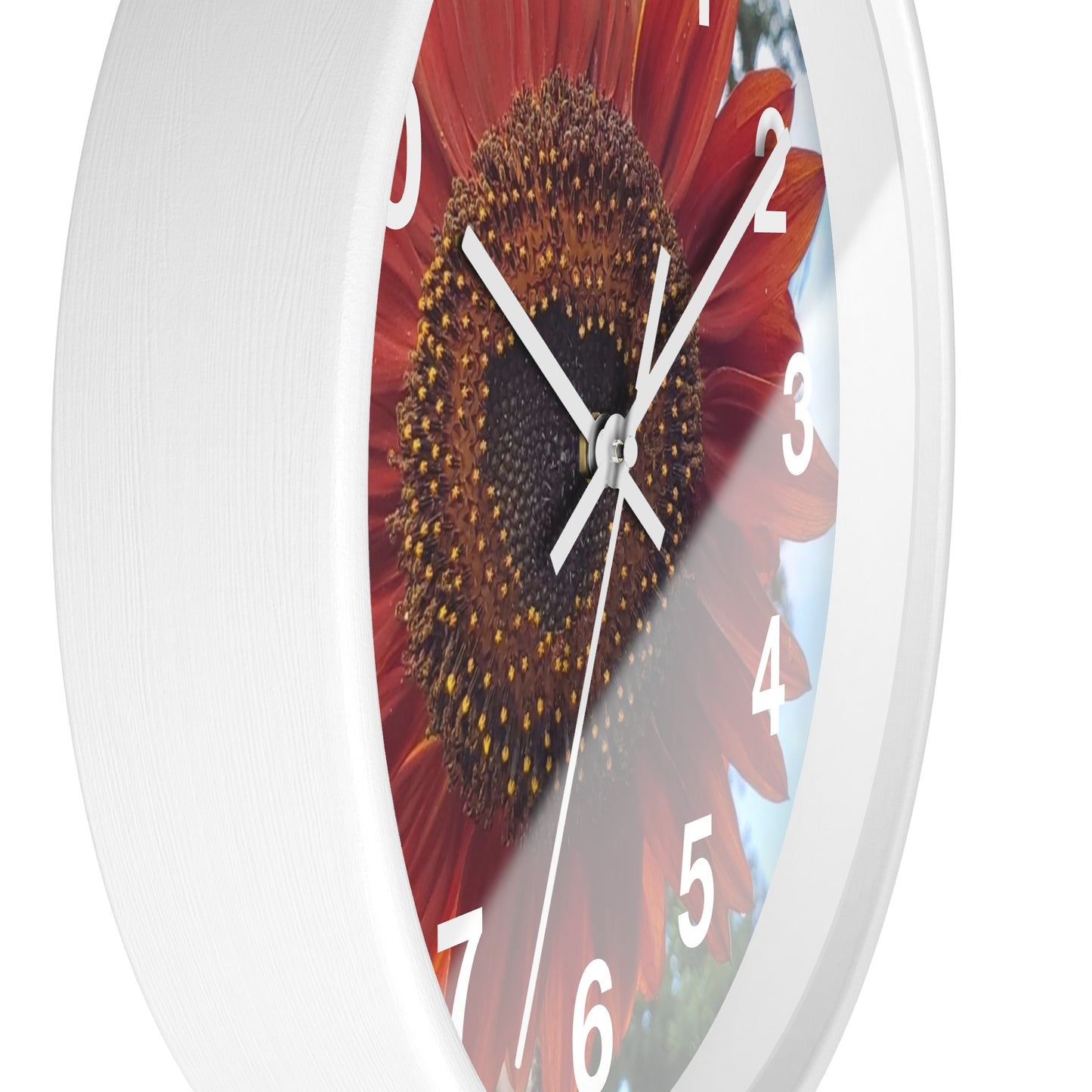 Heart Sunflower Wall Clock (Enchanted Exposures By Tammy Lyne)