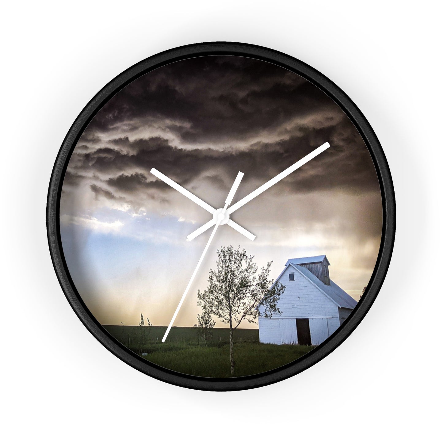 Cloudy Barn Wall Clock (SP Photography Collection)