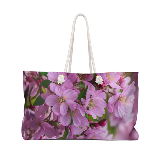 Cherry Blossom Weekender Bag (SP Photography Collection) GREEN