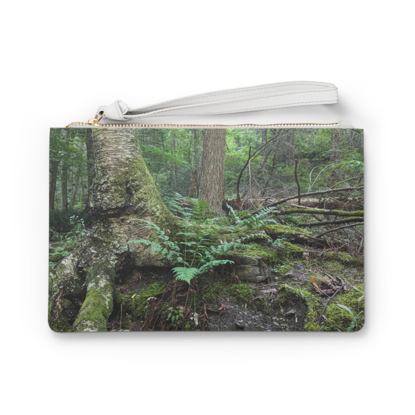 Forest Fern Large Clutch Bag (Savor The Moment Collection) GREEN