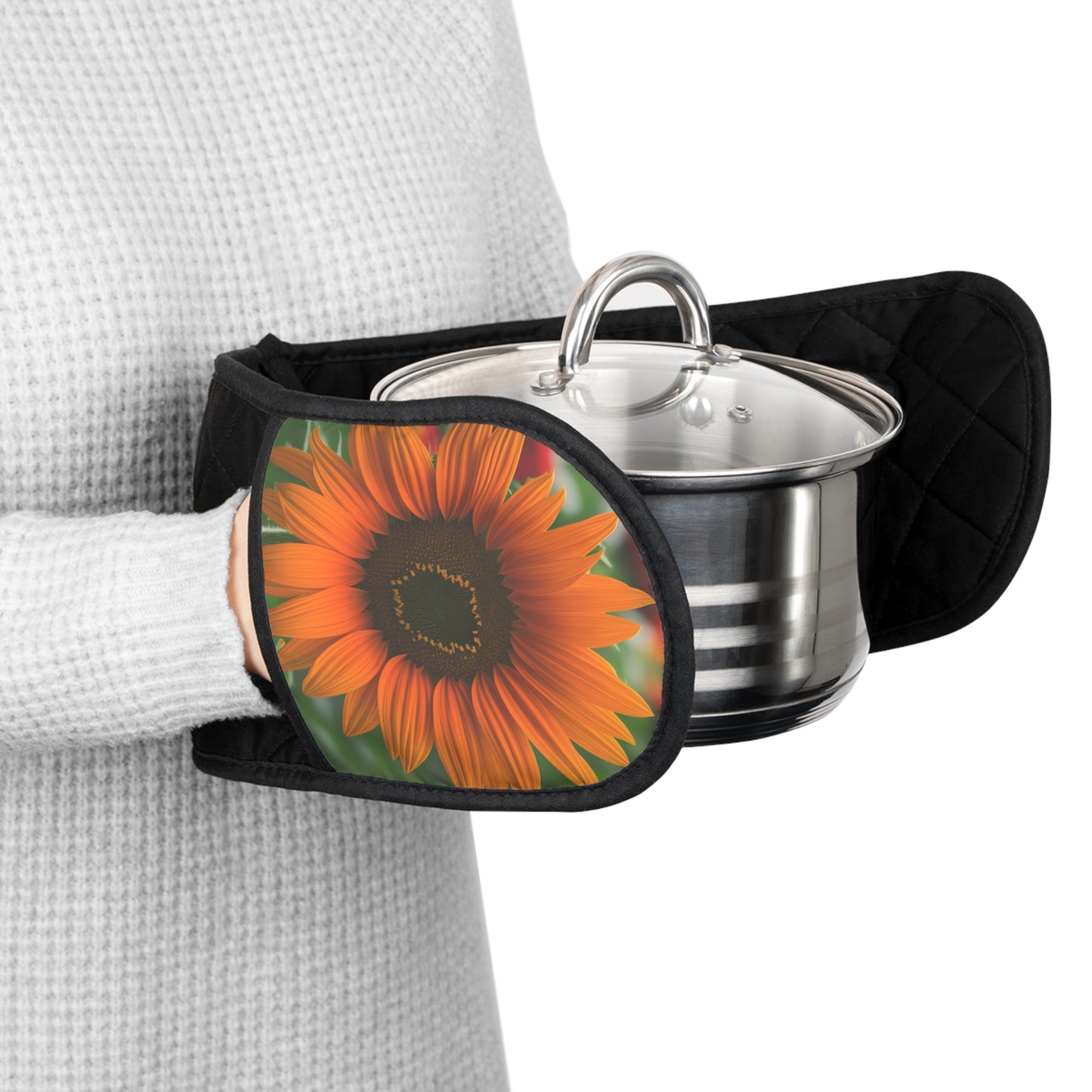 Orange Sunflower Oven Mitts (SP Photography Collection)