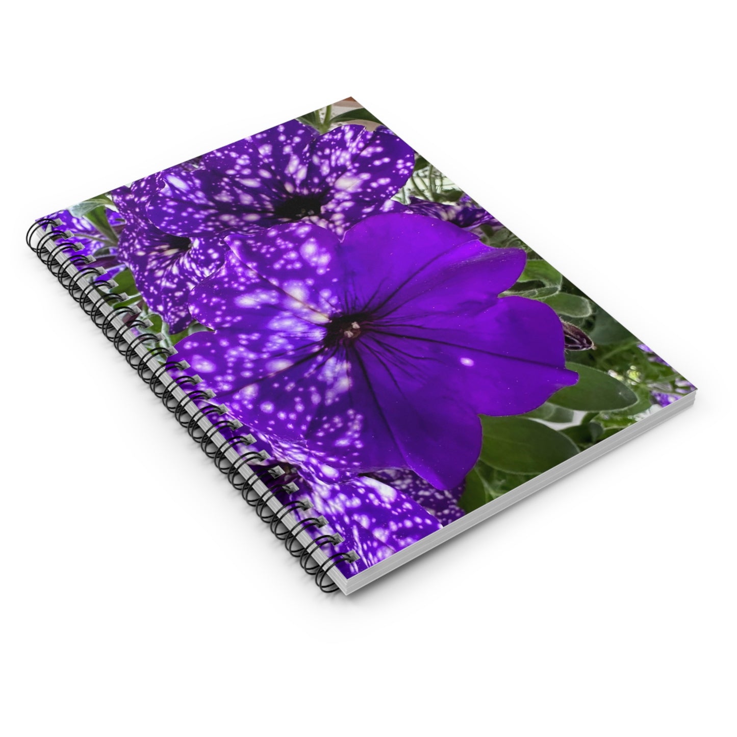 Purple Flower Spiral Notebook (Custom Creations By Catelyn)