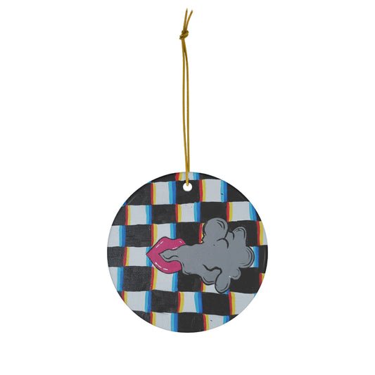 Smoke and Mirrors Ceramic Ornament (Peculiar Paintings Collection)