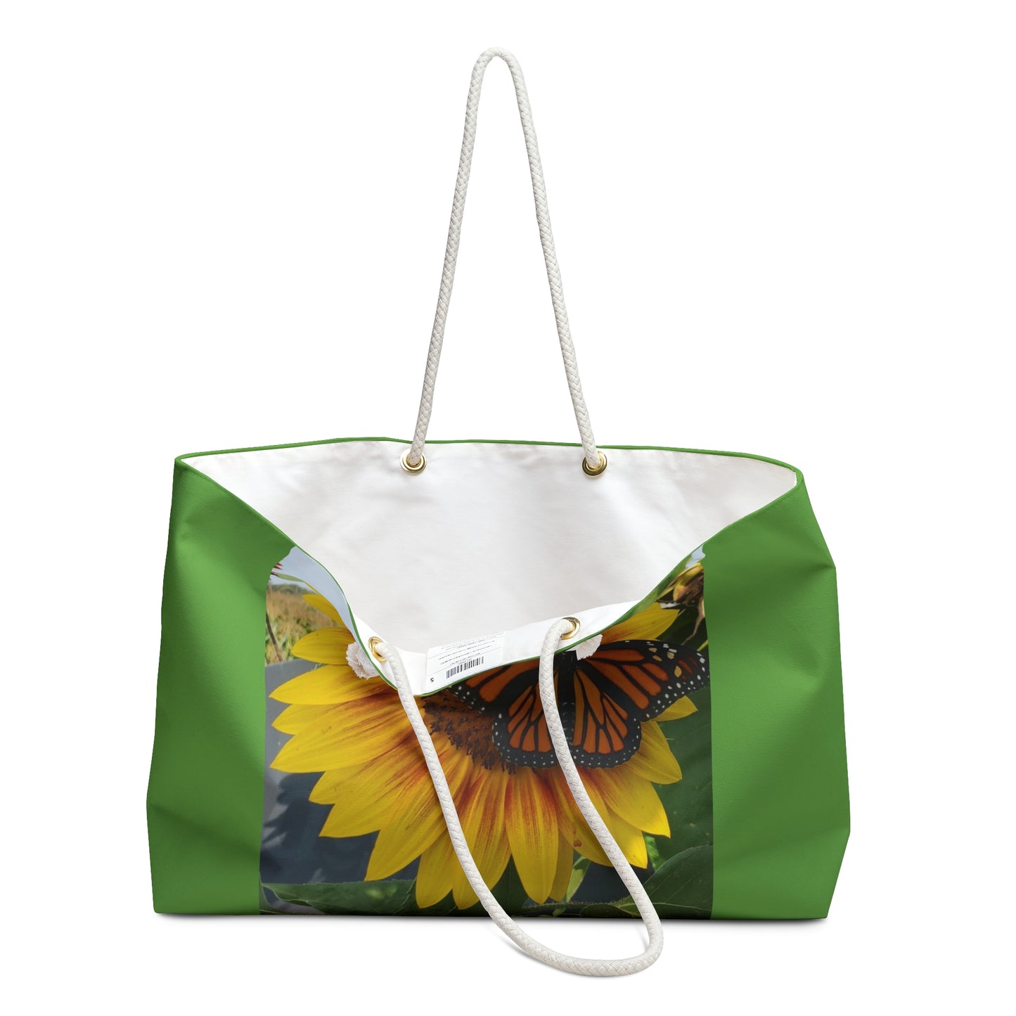 Happy Sunflower Weekender Bag (Enchanted Exposures By Tammy Lyne Collection) GREEN